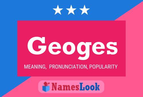 ملصق اسم Geoges