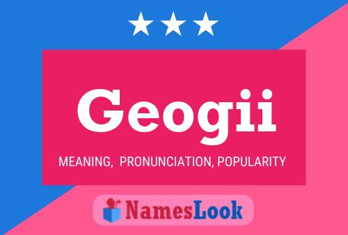 ملصق اسم Geogii