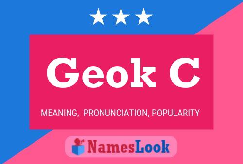 ملصق اسم Geok C