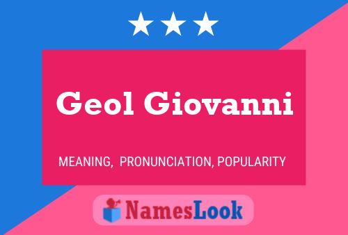 ملصق اسم Geol Giovanni