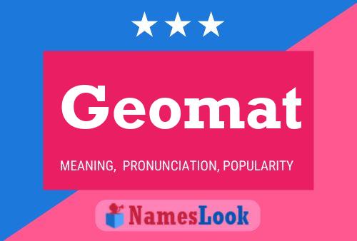 ملصق اسم Geomat