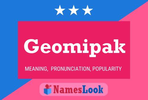 ملصق اسم Geomipak