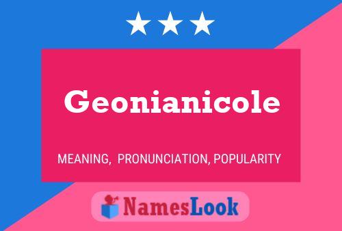 ملصق اسم Geonianicole