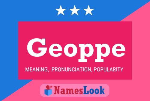 ملصق اسم Geoppe