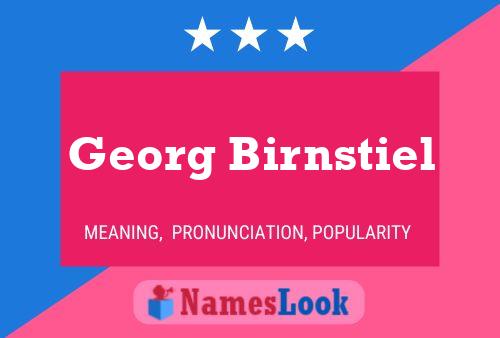 ملصق اسم Georg Birnstiel