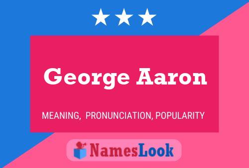 ملصق اسم George Aaron