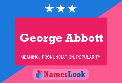 ملصق اسم George Abbott