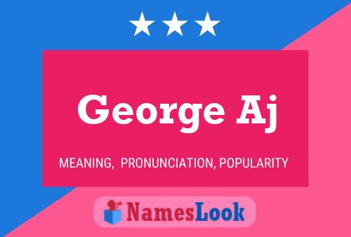 ملصق اسم George Aj