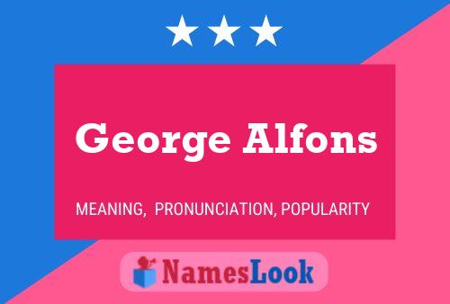 ملصق اسم George Alfons