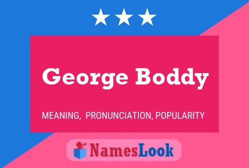 ملصق اسم George Boddy