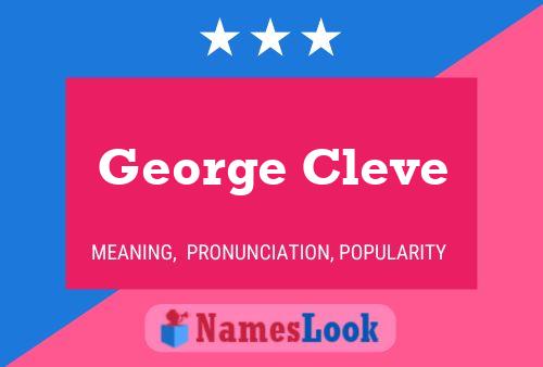 ملصق اسم George Cleve