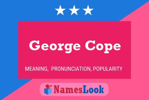 ملصق اسم George Cope