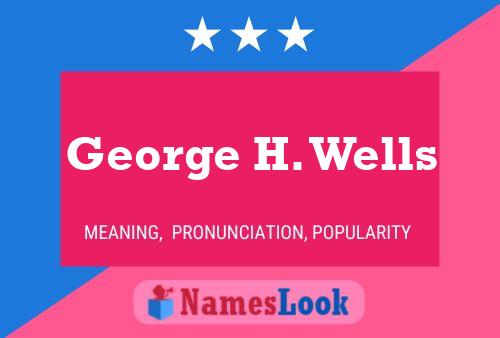 ملصق اسم George H. Wells