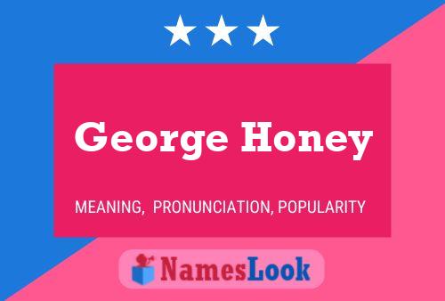 ملصق اسم George Honey