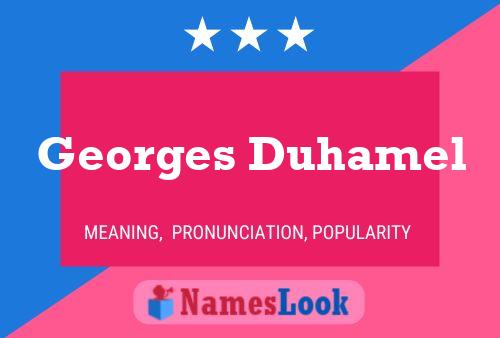 ملصق اسم Georges Duhamel