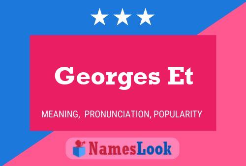 ملصق اسم Georges Et