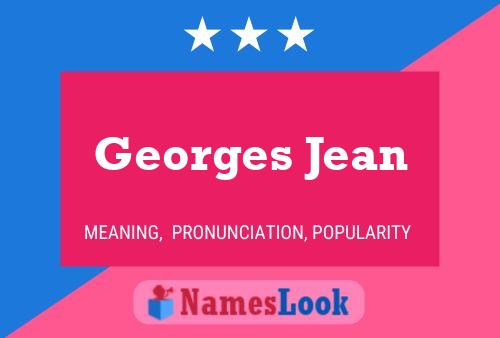 ملصق اسم Georges Jean