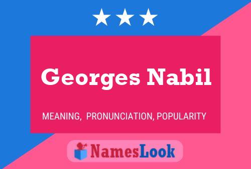 ملصق اسم Georges Nabil