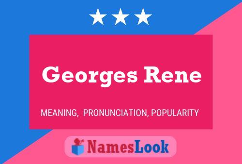 ملصق اسم Georges Rene