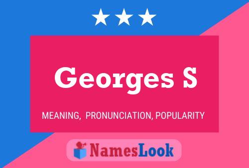 ملصق اسم Georges S