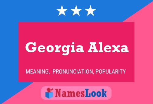 ملصق اسم Georgia Alexa