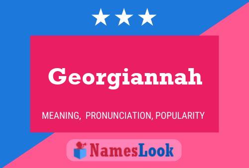 ملصق اسم Georgiannah