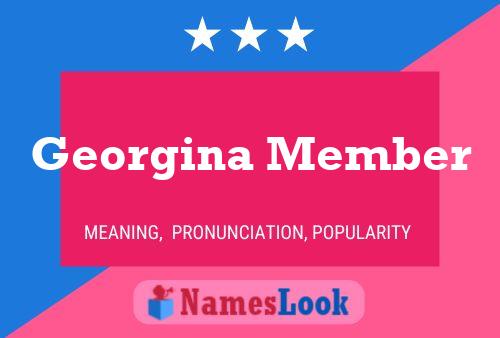 ملصق اسم Georgina Member