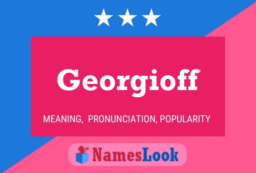 ملصق اسم Georgioff