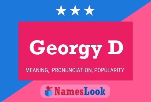 ملصق اسم Georgy D