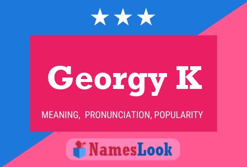 ملصق اسم Georgy K