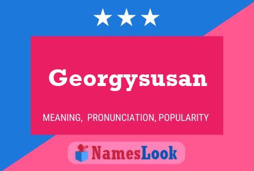 ملصق اسم Georgysusan