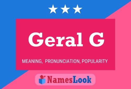 ملصق اسم Geral G