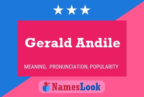 ملصق اسم Gerald Andile