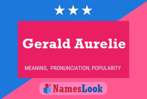 ملصق اسم Gerald Aurelie