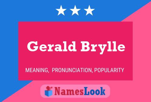 ملصق اسم Gerald Brylle