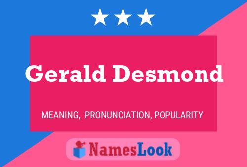 ملصق اسم Gerald Desmond