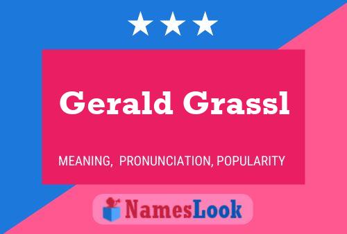 ملصق اسم Gerald Grassl