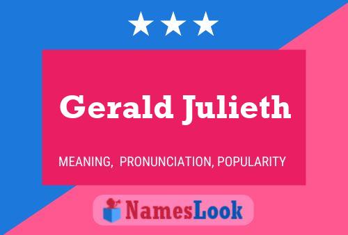 ملصق اسم Gerald Julieth