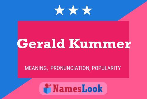 ملصق اسم Gerald Kummer