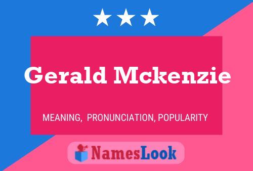 ملصق اسم Gerald Mckenzie