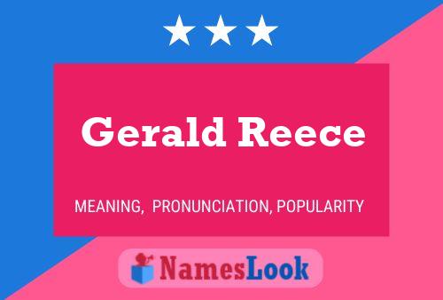 ملصق اسم Gerald Reece