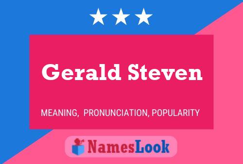 ملصق اسم Gerald Steven