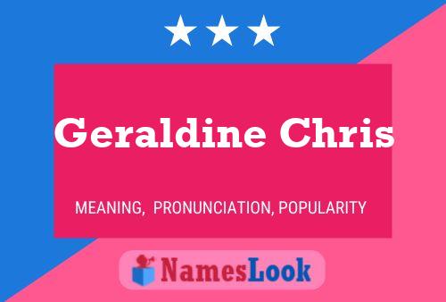 ملصق اسم Geraldine Chris