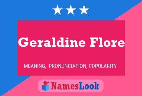 ملصق اسم Geraldine Flore