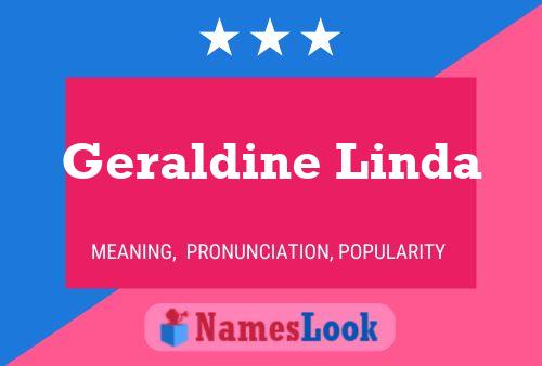 ملصق اسم Geraldine Linda