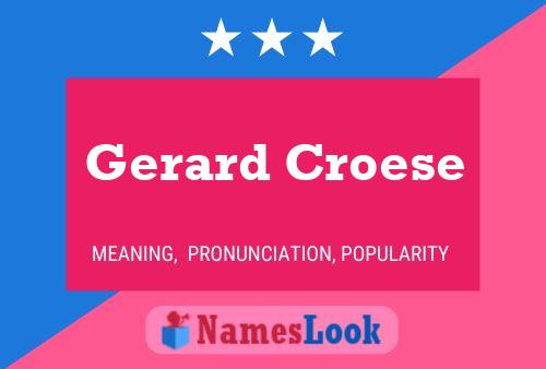 ملصق اسم Gerard Croese