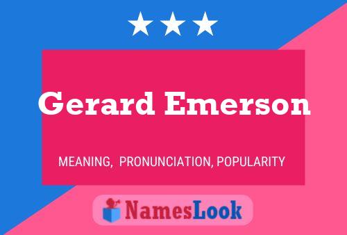 ملصق اسم Gerard Emerson