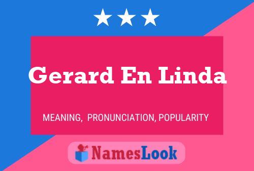 ملصق اسم Gerard En Linda