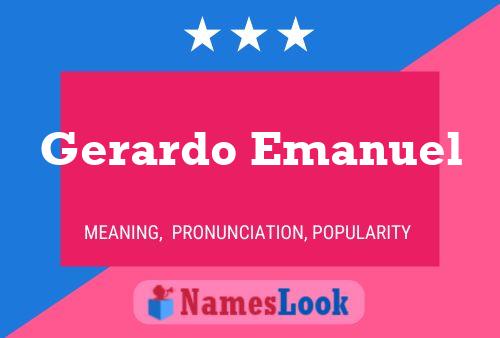 ملصق اسم Gerardo Emanuel