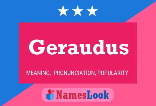 ملصق اسم Geraudus